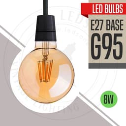 image-10 Pack E27 LED Edison Dimmable Vintage Amber Glass Warm white 2700K Light Bulbs