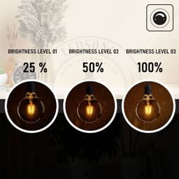image-G95 E27 8W Edison Style LED filamen Globe shape Retro Vintage Amber bulb