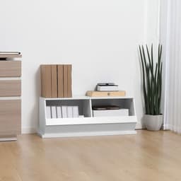 image-Storage Cabinet 2 Cube Storage Box for Living Room Play Room Bedroom, White