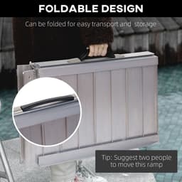 image-Portable Folding Wheelchair Ramp Scooter Mobility Stars w/ Carry Handle 4 Sizes