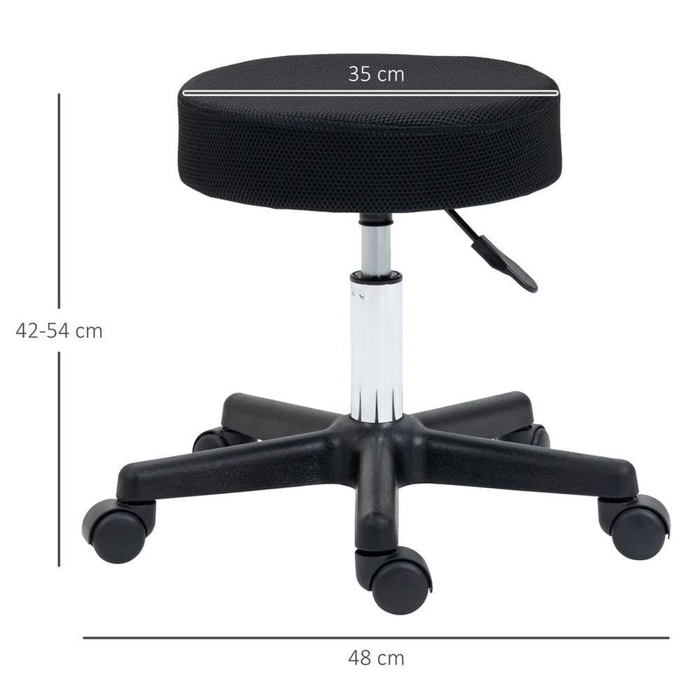 image-Swivel Salon Stool Adjustable Beauty Facial Tattoo Spa Chair Seat w/ 3 Covers