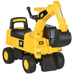 image-HOMCOM CAT Licensed Kids Construction Ride-On Digger w/ Shovel, for 1-3 Years