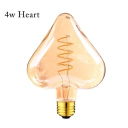 image-3 Pack LED Soft Light Heart E27 4W Filament Glass Retro Warm White~1016
