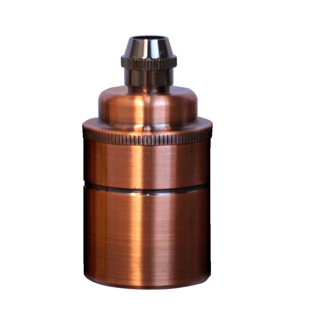 image-Plain Holder Copper E27 Socket Ceramic Light Bulb Holder~2746