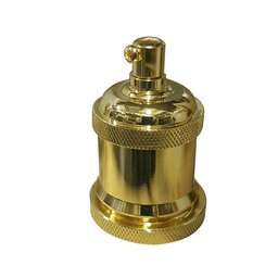 image-French Gold E27 Metal Lamp/Bulb Holder Ideal for Vintage Edison Filament Bulbs Antique metal~2928