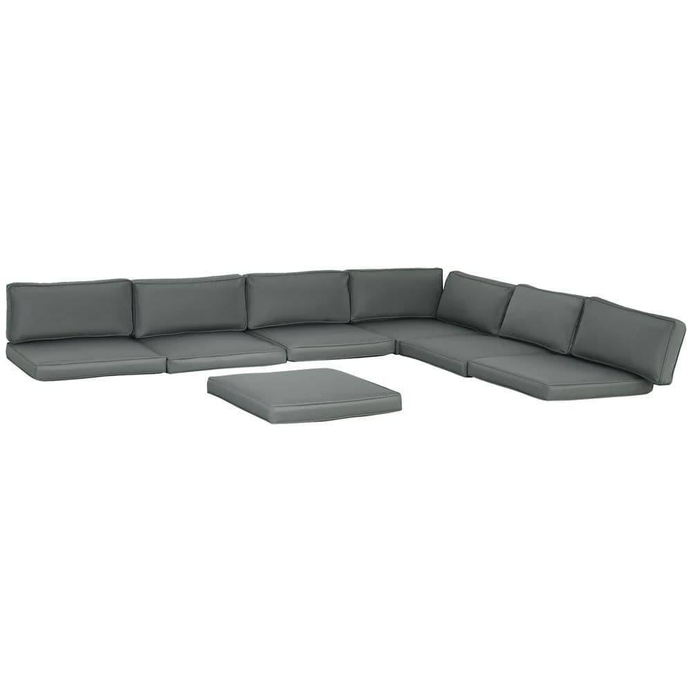 image-Replacement Cushions for Rattan Furniture, 7 Seat Cushions and 7 Back Cushions