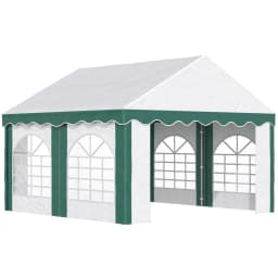 image-4 x 4m Marquee Gazebo, Party Tent with Double Doors for Wedding and Events
