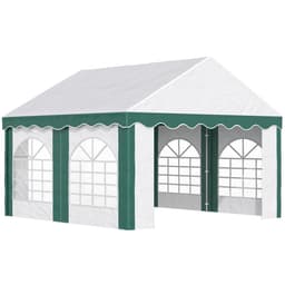 image-4 x 4m Marquee Gazebo, Party Tent with Double Doors for Wedding and Events
