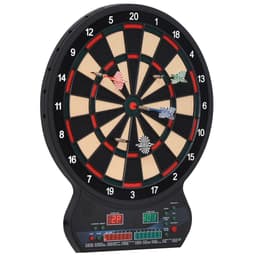 image-Electronic Dartboard LED Digital Score 27 Games with 12 Soft Darts Ready-to-Play