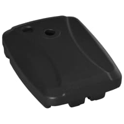 image-7kg Umbrella Stand Weights W/ Wheels Water and Sand, Up to 75kg, Black
