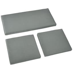 image-3 Piece Outdoor Cushion Pad Set for Garden Furniture Cushions, Dark Grey
