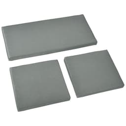 image-3 Piece Outdoor Cushion Pad Set for Garden Furniture Cushions, Dark Grey