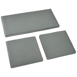 image-3 Piece Outdoor Cushion Pad Set for Garden Furniture Cushions, Dark Grey