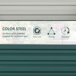image-Raised Garden Bed Gardner Frame Outdoor Planter Kit Flower Vegetables Green