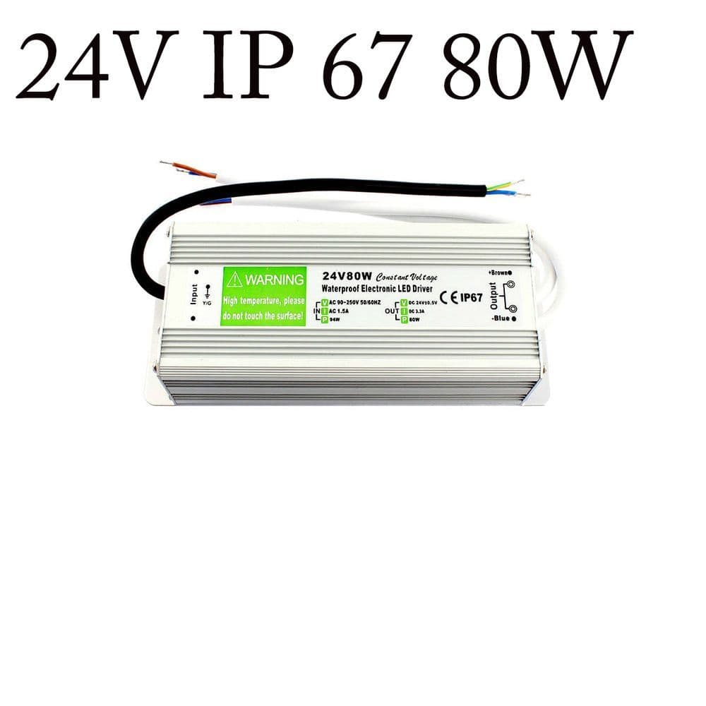image-DC24V IP67 80W Waterproof LED Driver Power Supply Transformer~1554