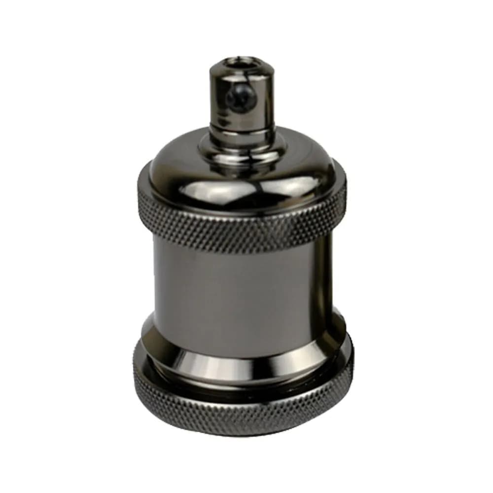 image-Black E27 Metal Lamp/Bulb Holder Ideal for Vintage Edison Filament Bulbs Antique metal~2934
