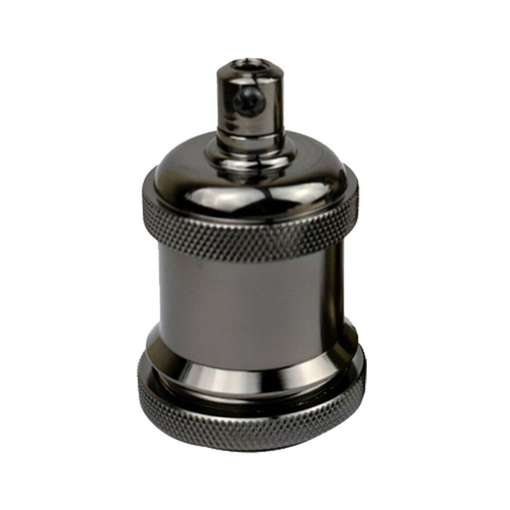 image-Black E27 Metal Lamp/Bulb Holder Ideal for Vintage Edison Filament Bulbs Antique metal~2934