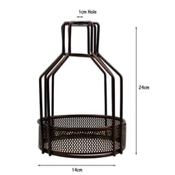 image-Vintage Industrial Metal Wire Cage Wall Lamp Guard Retro Light Shade Protection~1280