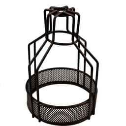 image-Vintage Industrial Metal Wire Cage Wall Lamp Guard Retro Light Shade Protection~1280