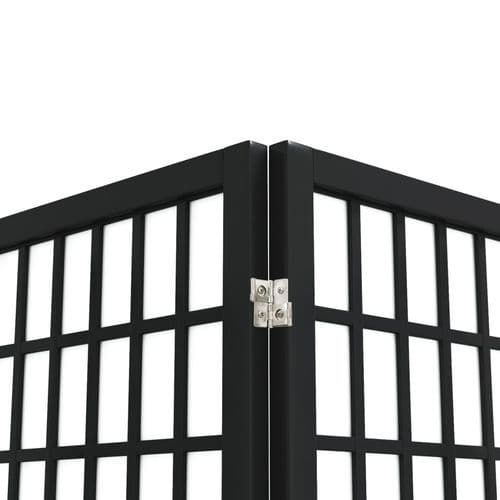 image-vidaXL Folding 3-Panel Room Divider Japanese Style 120x170 cm Black