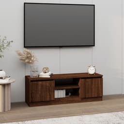 image-vidaXL TV Cabinet with Door Concrete Grey 102x30x36 cm