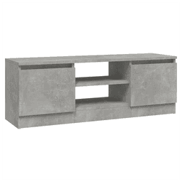 image-vidaXL TV Cabinet with Door Concrete Grey 102x30x36 cm
