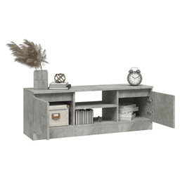 image-vidaXL TV Cabinet with Door Concrete Grey 102x30x36 cm