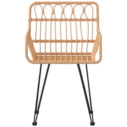 image-Garden Chairs 2 pcs with Armrest 56x64x80 cm PE Rattan