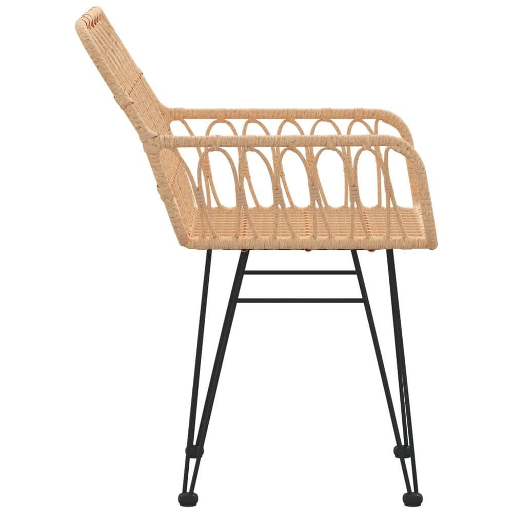 image-Garden Chairs 2 pcs with Armrest 56x64x80 cm PE Rattan
