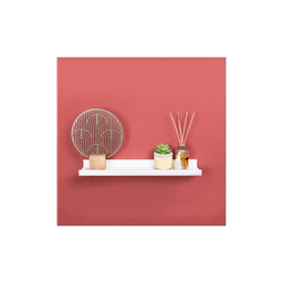 image-Set of 2- Single Photo White Wall Floating Shelf 48cm - CHELF