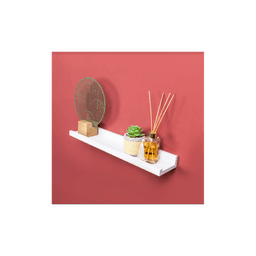 image-Set of 2- Single Photo White Wall Floating Shelf 48cm - CHELF
