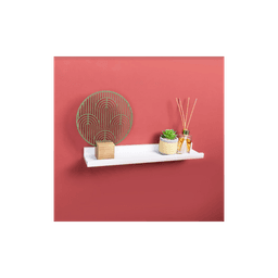 image-Set of 2- Single Photo White Wall Floating Shelf 48cm - CHELF