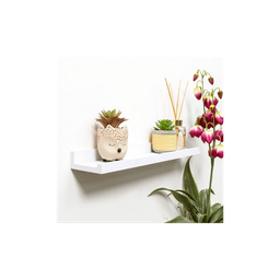 image-Set of 2- Single Photo White Wall Floating Shelf 48cm - CHELF