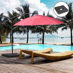 image-Outsunny Umbrella Weights for Offset Parasols, 110kg Sand or 70kg Water Filled