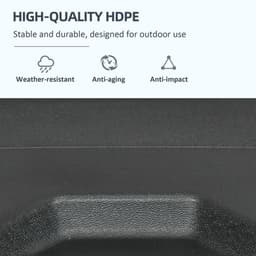 image-Outsunny Umbrella Weights for Offset Parasols, 110kg Sand or 70kg Water Filled