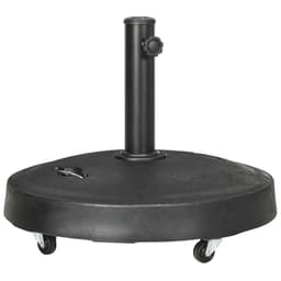 image-Outsunny 23.5kg Round Resin Garden Parasol Base for Poles of 38mm-48mm
