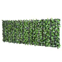 image-Outsunny Artificial Leaf Hedge Screen Privacy Fence Panel for Garden 3Mx1M