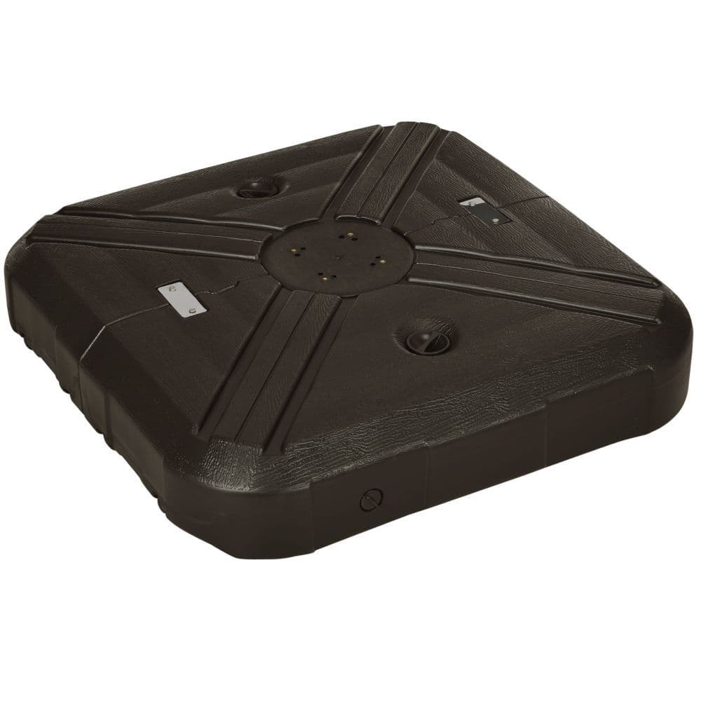 image-Outsunny Fillable Cantilever Parasol Base Weights with Steel Cross Base & Wheels