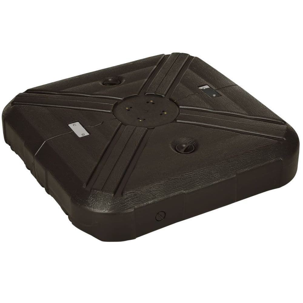 image-Outsunny Fillable Cantilever Parasol Base Weights with Steel Cross Base & Wheels