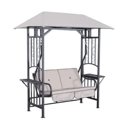image-Outsunny Outdoor Garden 2 Seater Canopy Swing Seat Porch Loveseat Hammock Chair