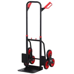 image-DURHAND Climbing Stairs Trolley Hand Trucks 6-Wheels Foldable Load Cart Steel