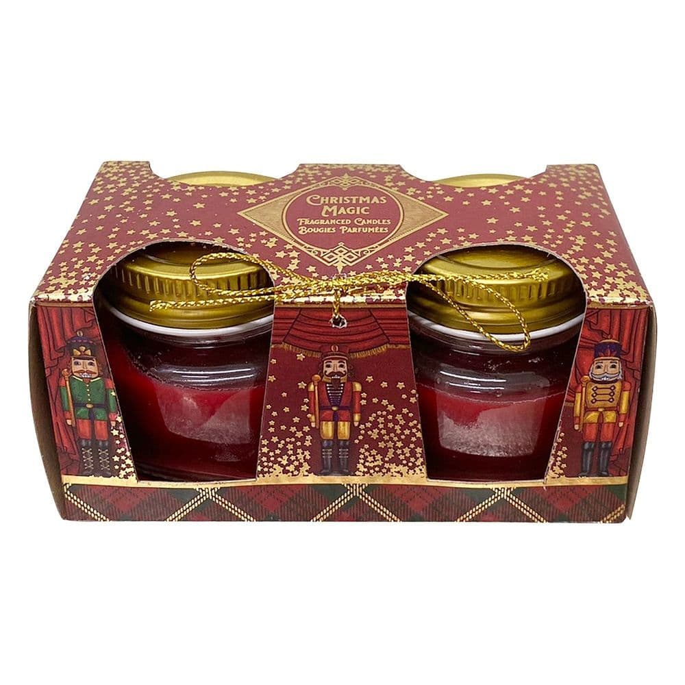 image-A Set Of 2 Candle Pots With Lids 6cm