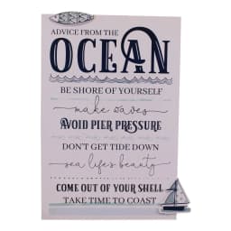 image-Rules Of The Ocean Wall Plaque