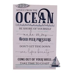 image-Rules Of The Ocean Wall Plaque