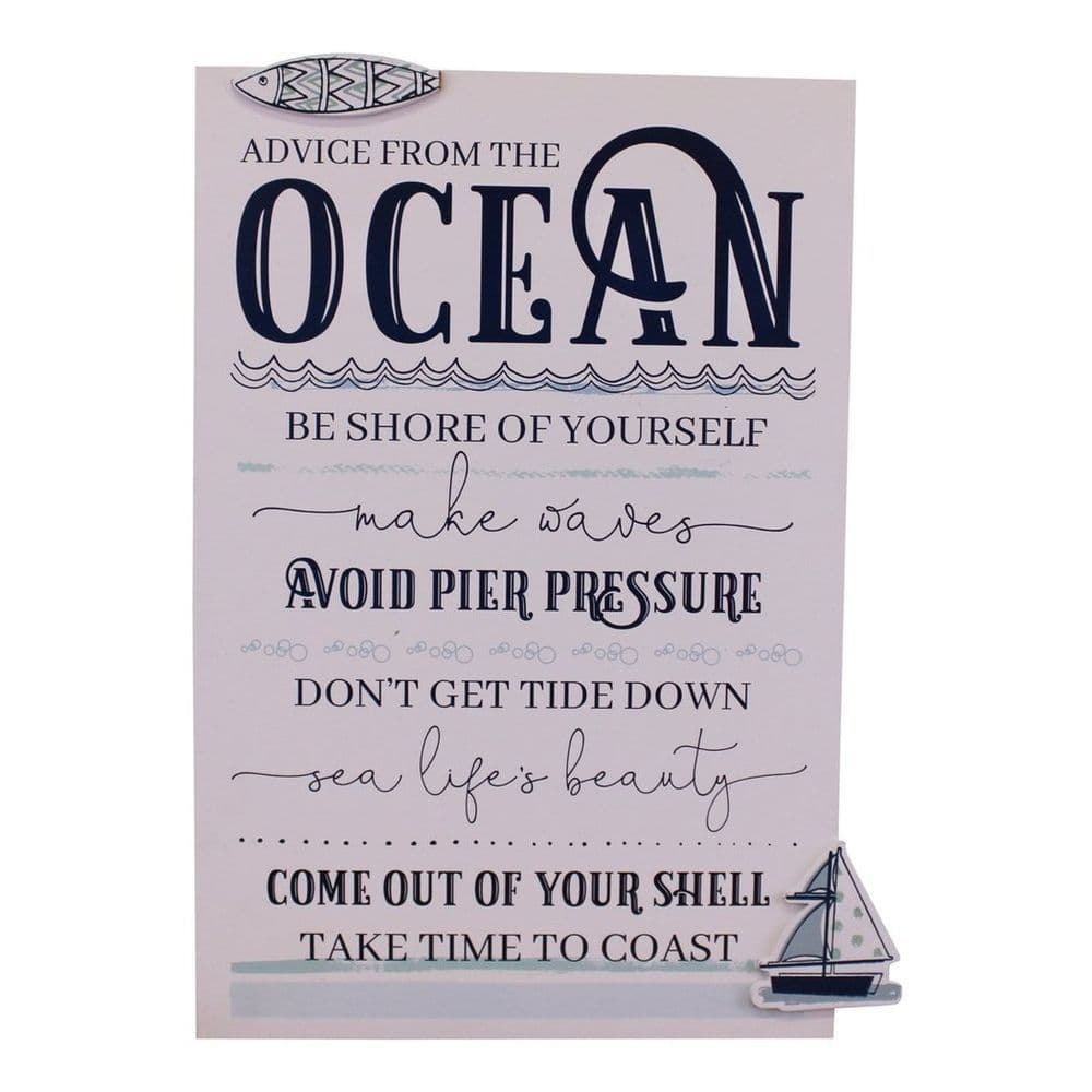 image-Rules Of The Ocean Wall Plaque