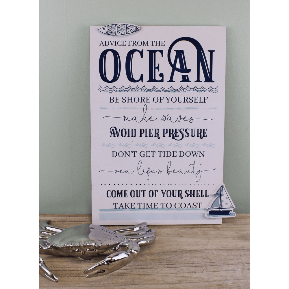 image-Rules Of The Ocean Wall Plaque