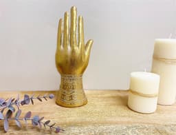 image-Gold Hamsa Hand Ornament
