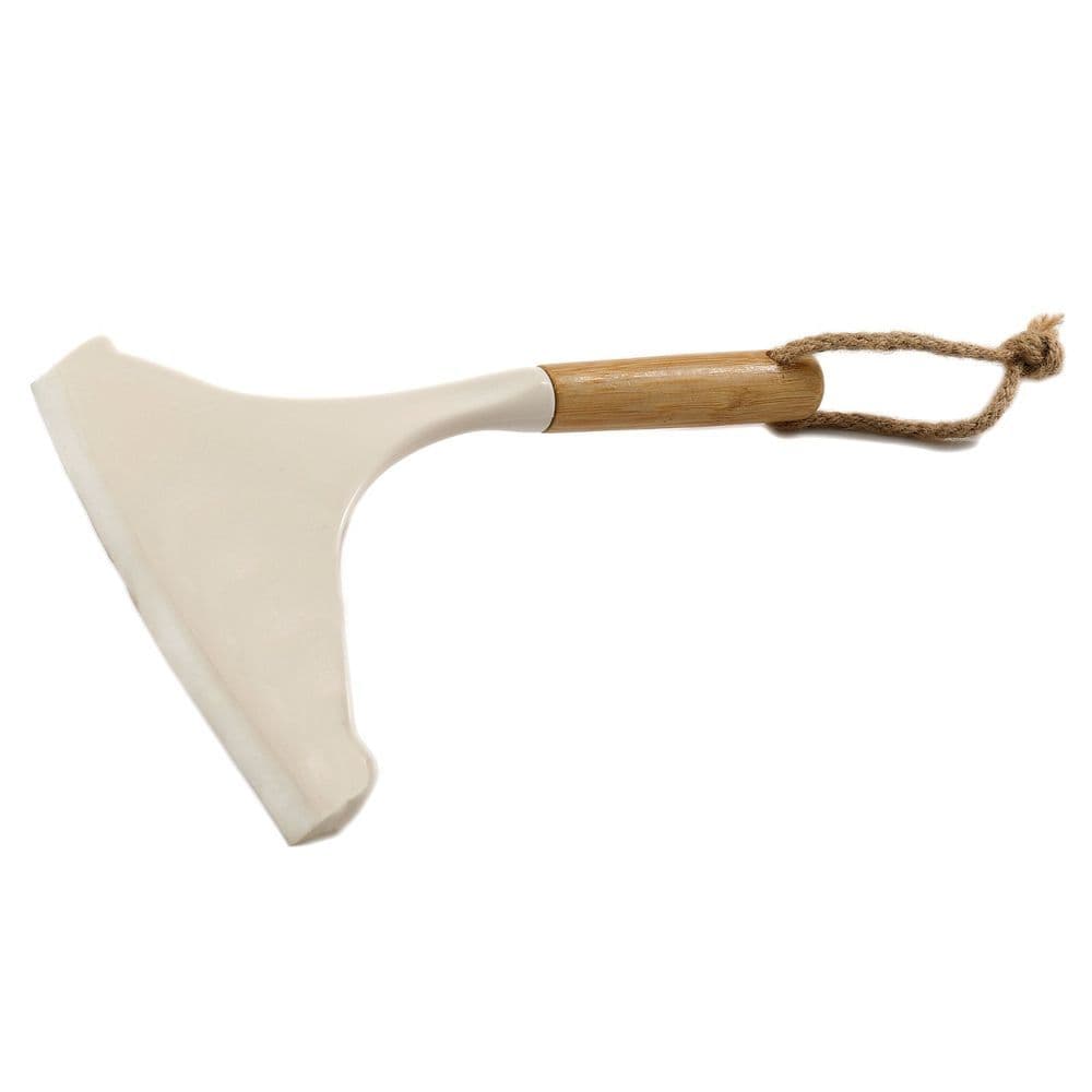 image-Cream Scraper with Bamboo Wooden Handle