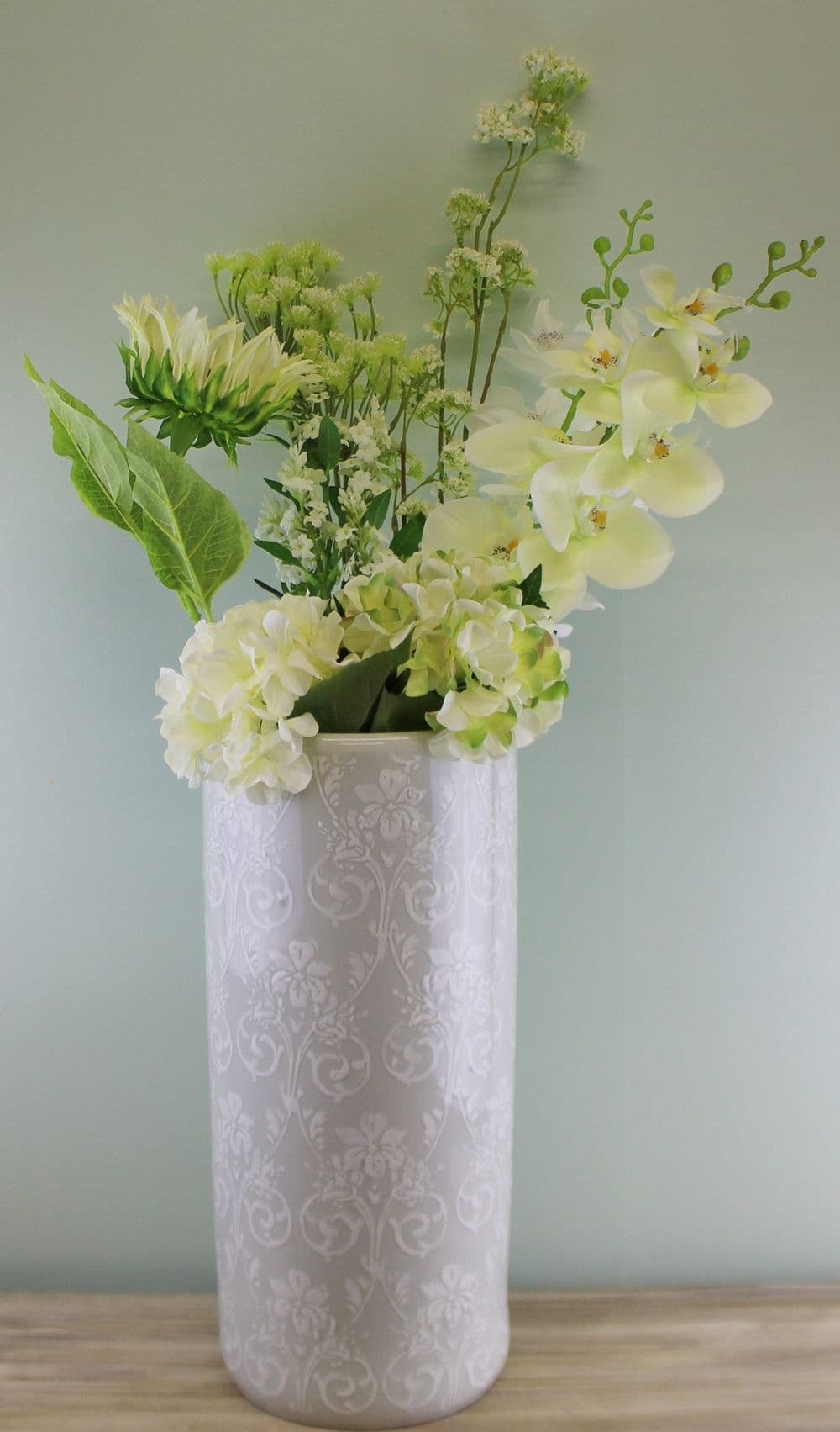 image-Single Lavender Spray, Cream Flowers, 63cm