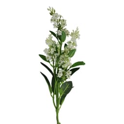 image-Single Lavender Spray, Cream Flowers, 63cm